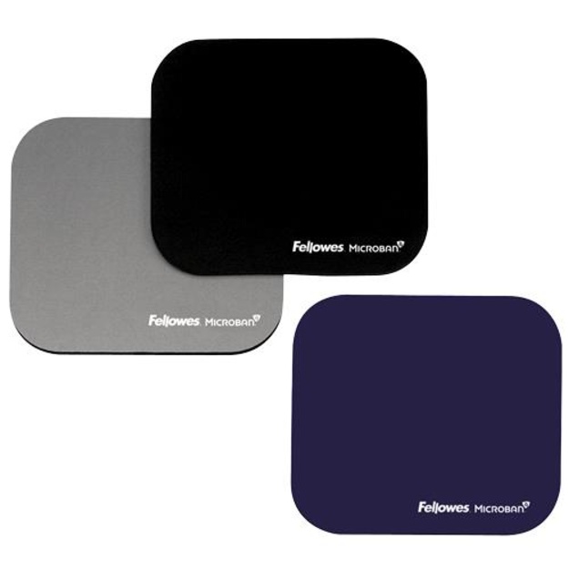 MOUSE PAD MICROBAN/SILVER 5934005 FELLOWES