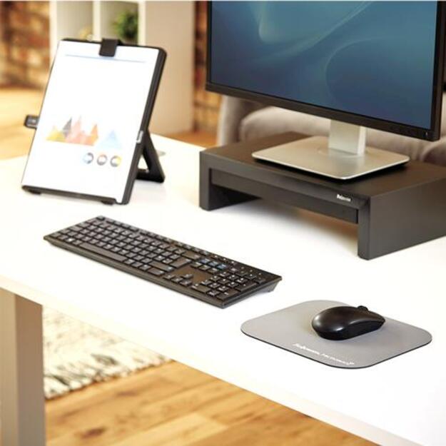 MOUSE PAD MICROBAN/SILVER 5934005 FELLOWES 5