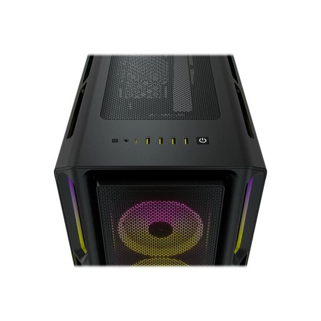 CORSAIR iCUE 5000T RGB Tempered Glass Mid-Tower Smart Case Black
