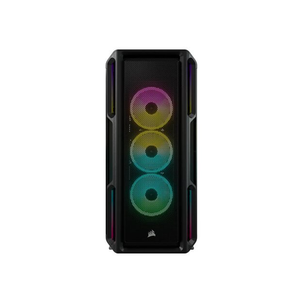 CORSAIR iCUE 5000T RGB Tempered Glass Mid-Tower Smart Case Black