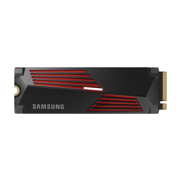 SSD|SAMSUNG|990 PRO with Heatsink|4TB|M.2|PCIe Gen4|NVMe|TLC|Write speed 6900 MBytes/sec|Read speed 7450 MBytes/sec|TBW 2400 TB|MTBF 1500000 hours|MZ-V9P4T0CW