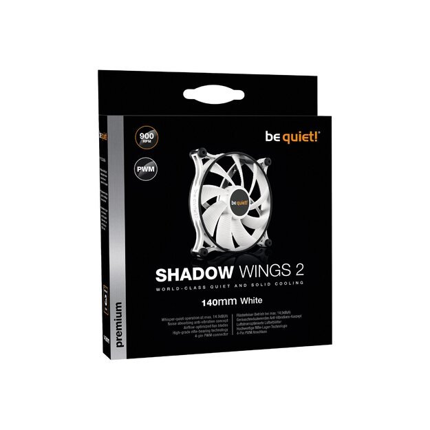 BE QUIET Shadow Wings 2 WHITE 140mm PWM
