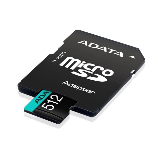 MEMORY MICRO SDXC 512GB W/AD./AUSDX512GUI3V30SA2-RA1 ADATA 1