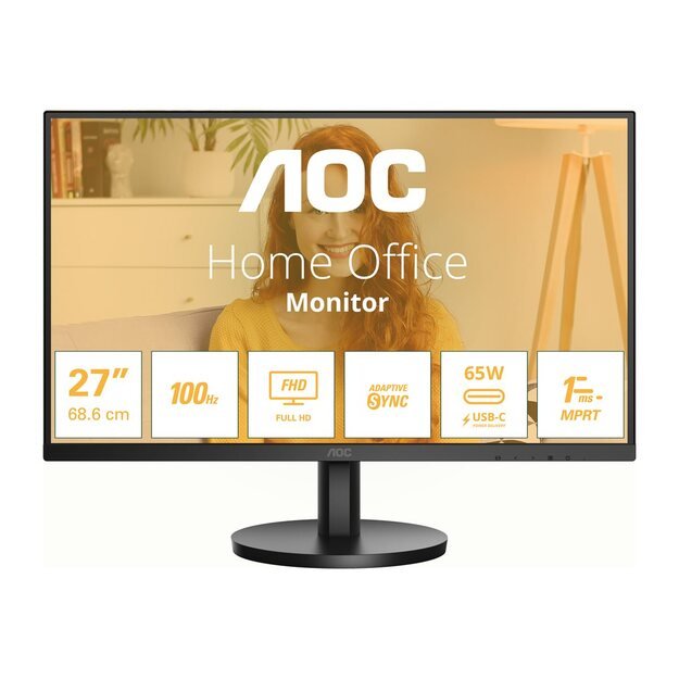 AOC 27B3CA2 27inch Curved 1920x1080 HDMI Black