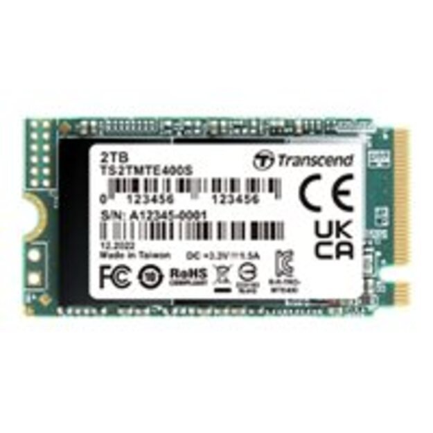 TRANSCEND 2TB M.2 2242 PCIe Gen3x4 NVMe 3D TLC DRAM-less