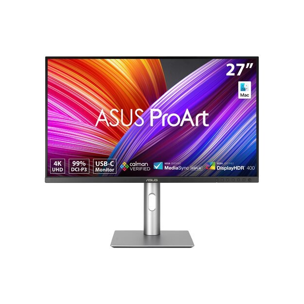 ASUS ProArt PA279CRV 27inch 4K UHD Monitor 16:9 IPS 3840x2160 ergonomic DisplayHDR 400 96W Speaker USB-C USB-Hub DP HDMI