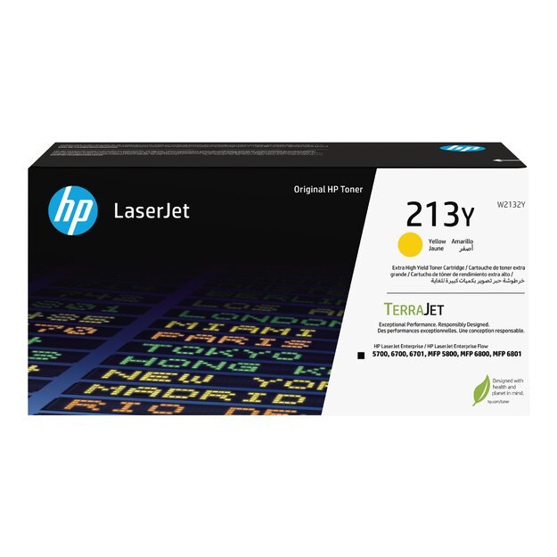 HP 213Y Yellow Original LaserJet Toner Cartridge