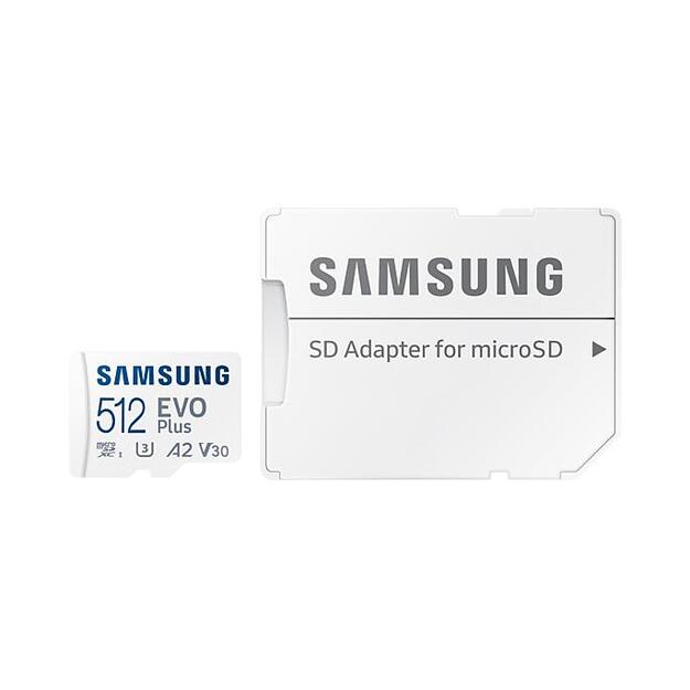 MEMORY MICRO SDXC EVO+ 512GB/V30 W/A MB-MC512SA/EU SAMSUNG