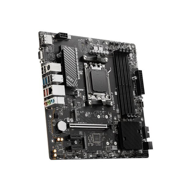 MSI PRO B650M-P AMD B650 Supports AMD Ryzen 7000 Series Desktop Processors Socket AM5 Support HDMITM 2.1 1x DP 1x VGA