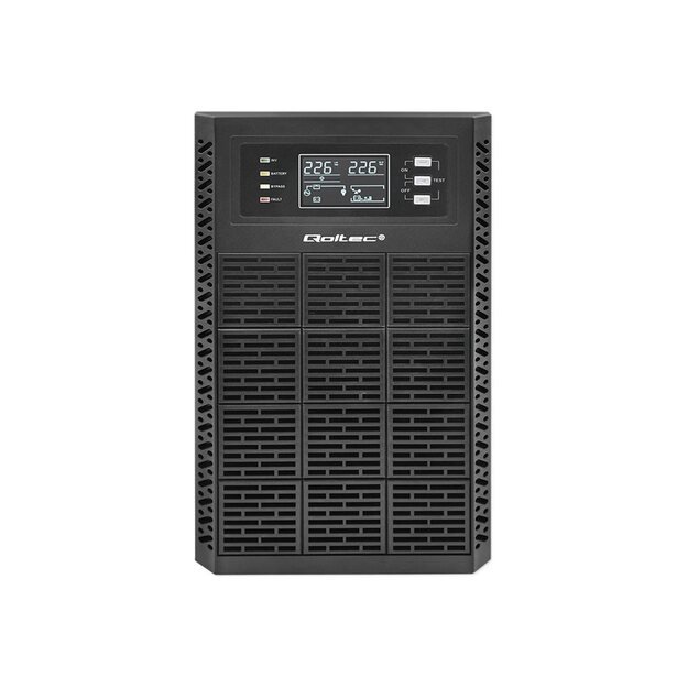 QOLTEC 52282 Uninterruptible Power Supply UPS / 3kVA / 3000W / Power factor 1.0 / LCD / EPO / USB / Online 4