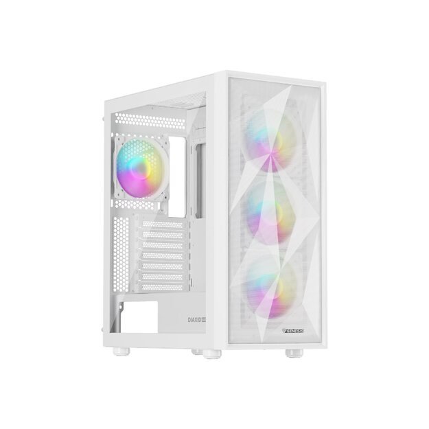 NATEC Genesis PC Case Diaxid 605 white ARGB
