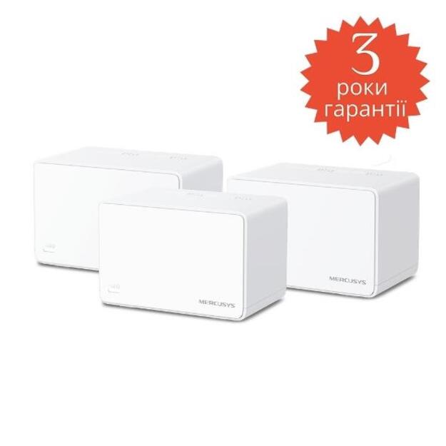 Wireless Router|MERCUSYS|Wireless Router|3-pack|3000 Mbps|Mesh|3x10/100/1000M|HALOH80X(3-PACK) 2
