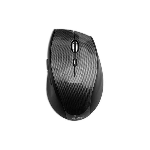 MOUSE USB OPTICAL WRL 5-BUTTON/BLACK MROS207 MEDIARANGE 4