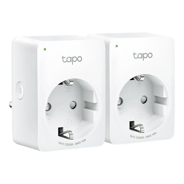 TP-LINK Tapo P100 2-pack WiFi Smart Plug 2.4G 1T1R BT Onboarding Tapo APP Alexa + Google assistant supported 10A 2-pack