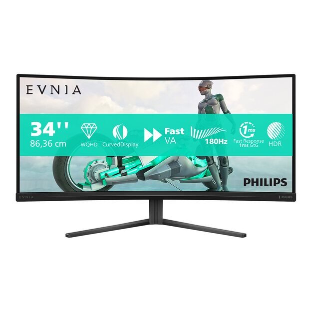 PHILIPS 34M2C3500L 34inch OLED 3440x1440 HDMI Black/Grey 15