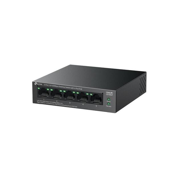 NET SWITCH 5PORT 10/100M 4POE+/LS105LP TP-LINK