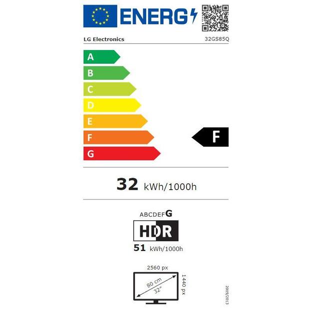 LCD Monitor|LG|31.5 |Panel IPS|2560x1440|16:9|180Hz|1 ms|Pivot|Height adjustable|Tilt|Colour Black|32GS85Q-B