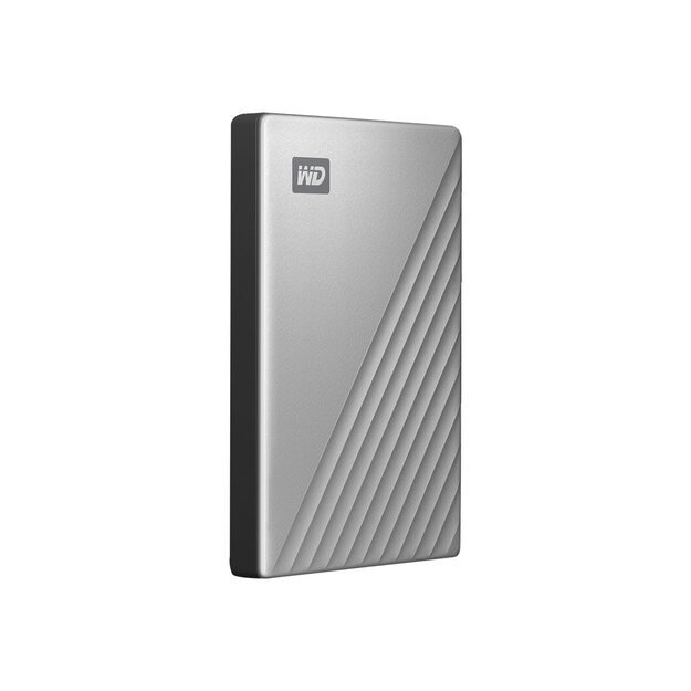 WD My Passport Ultra 2TB Silver USB-C/USB3.0 HDD 2.5inch Metal finish RTL portable extern