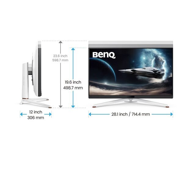 BENQ EX321UX 31.5inch UHD Mini LED IPS 700cd/m2 144Hz 1ms 2xHDMI 2.1 DP USB type C PD65W HUB USB Height 9