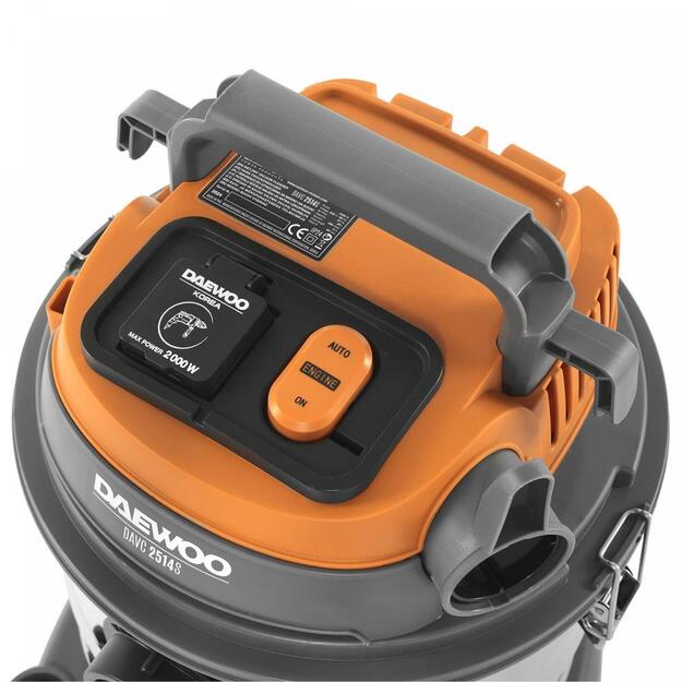 Vacuum Cleaner|DAEWOO|DAVC 2514S|Wet/dry/Industrial|1400 Watts|Capacity 25 l|Weight 7 kg|DAVC2514S