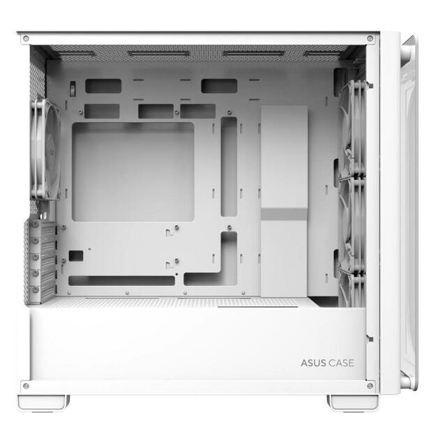 Case|ASUS|A23 PLUS|MidiTower|Case product features Transparent panel|MicroATX|MiniITX|Colour White|A23PLUSTG/ARGBWHITE