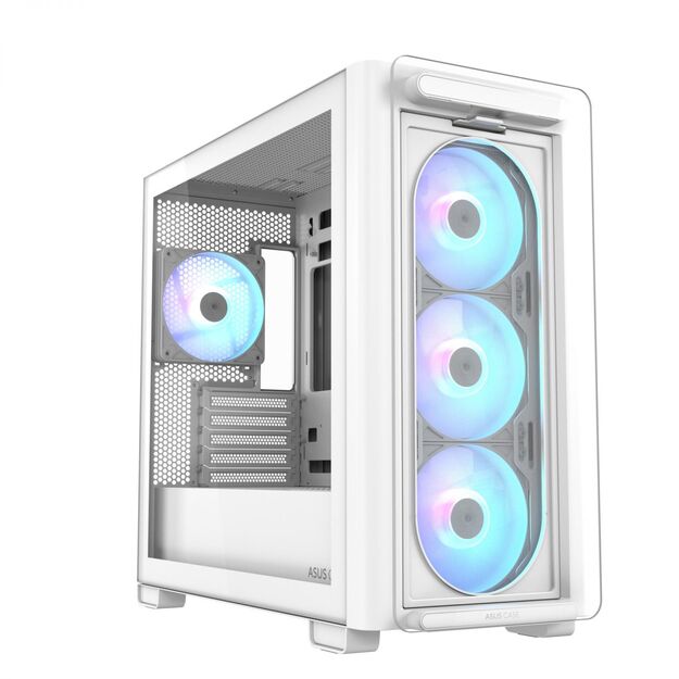 Case|ASUS|A23 PLUS|MidiTower|Case product features Transparent panel|MicroATX|MiniITX|Colour White|A23PLUSTG/ARGBWHITE 14