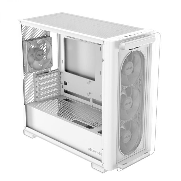 Case|ASUS|A23 PLUS|MidiTower|Case product features Transparent panel|MicroATX|MiniITX|Colour White|A23PLUSTG/ARGBWHITE 16