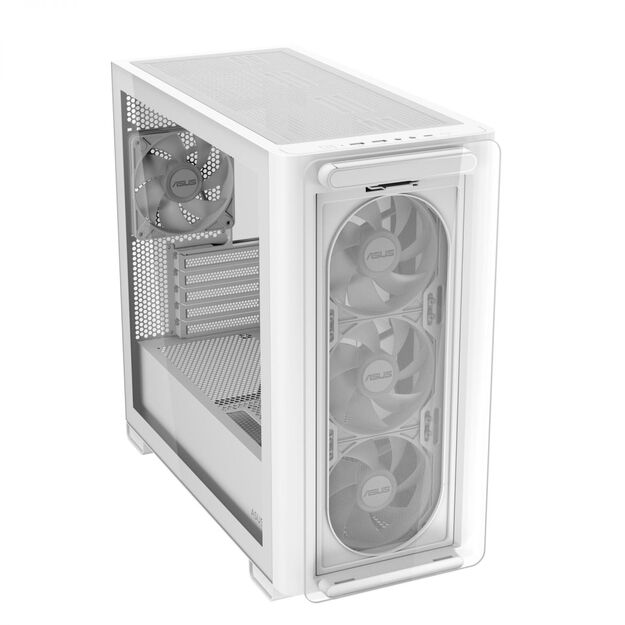 Case|ASUS|A23 PLUS|MidiTower|Case product features Transparent panel|MicroATX|MiniITX|Colour White|A23PLUSTG/ARGBWHITE 17