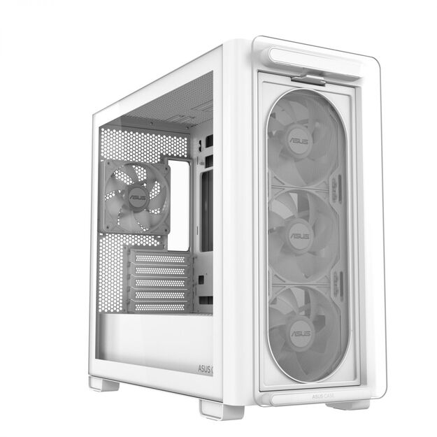 Case|ASUS|A23 PLUS|MidiTower|Case product features Transparent panel|MicroATX|MiniITX|Colour White|A23PLUSTG/ARGBWHITE 15