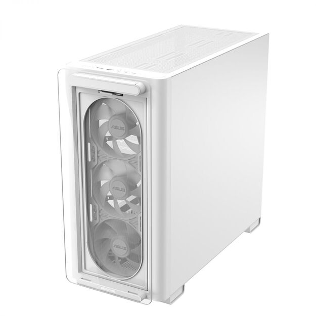 Case|ASUS|A23 PLUS|MidiTower|Case product features Transparent panel|MicroATX|MiniITX|Colour White|A23PLUSTG/ARGBWHITE 18