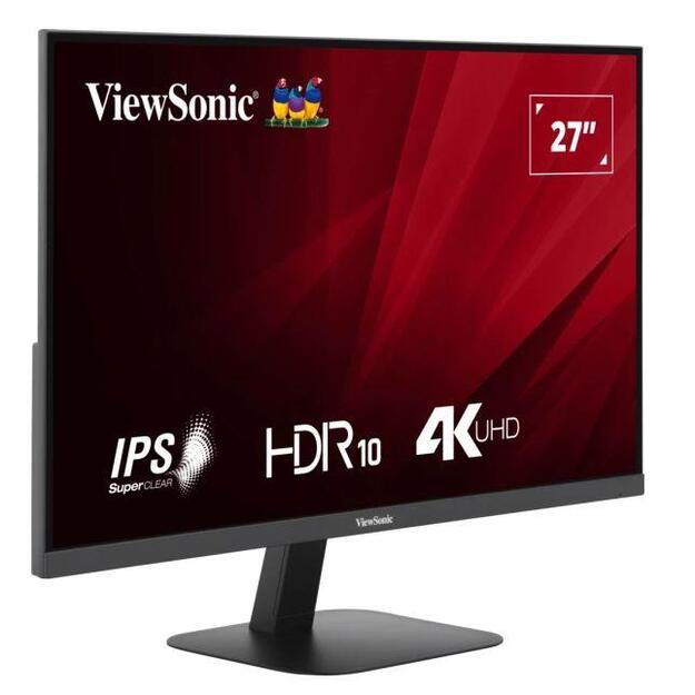 LCD Monitor|VIEWSONIC|VA2708-4K-HD|27 |Panel IPS|3840x2160|16:9|60 Hz|Matte|4 ms|Tilt|Colour Black|VA2708-4K-HD