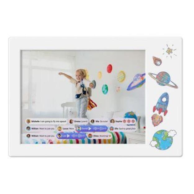 DIGITAL PHOTO FRAME DOODLE 9/WHITE FF0901SA-WE01 MYFIRST