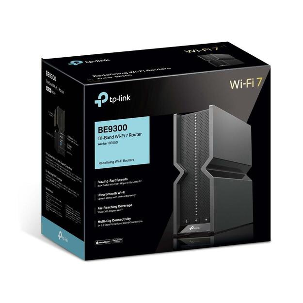 WRL ROUTER 9300MBPS WI-FI 7/TRI-BAND ARCHER BE550 TP-LINK