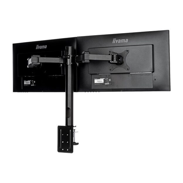 IIYAMA DS1002C-B1 Dual-Monitor bracket for Displays from 10-30inch VESA 75x75 mm or 100100 mm weight 10kg (P)