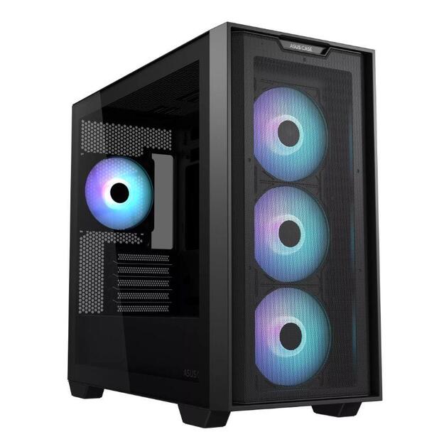 Case|ASUS|A21 PLUS|MidiTower|Case product features Transparent panel|Not included|MicroATX|MiniITX|Colour Black|A21PLUSTGARGBBLACK