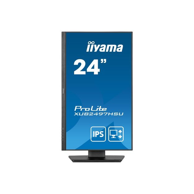 IIYAMA XUB2497HSU-B2 24inch IPS FHD 100Hz Adaptive Sync 300cd/m2 1ms HDMI DP 2xUSB 2.0 Speakers 15cm Height Adj. Stand (P)