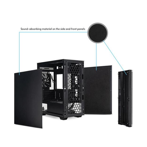 Case|CHIEFTEC|Pro mini|MidiTower|MicroATX|MiniITX|Colour Black|AZ-01B-OP 25