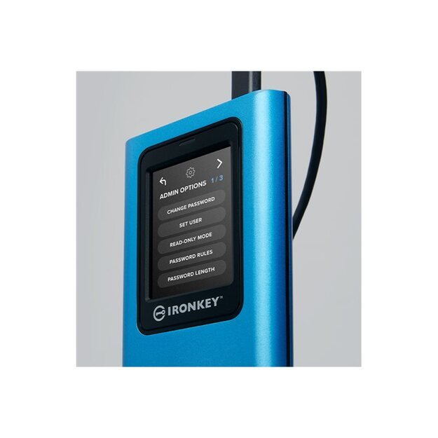 External SSD|KINGSTON|IronKey Vault Privacy 80|960GB|USB 3.2|Write speed 250 MBytes/sec|Read speed 250 MBytes/sec|IKVP80ES/960G