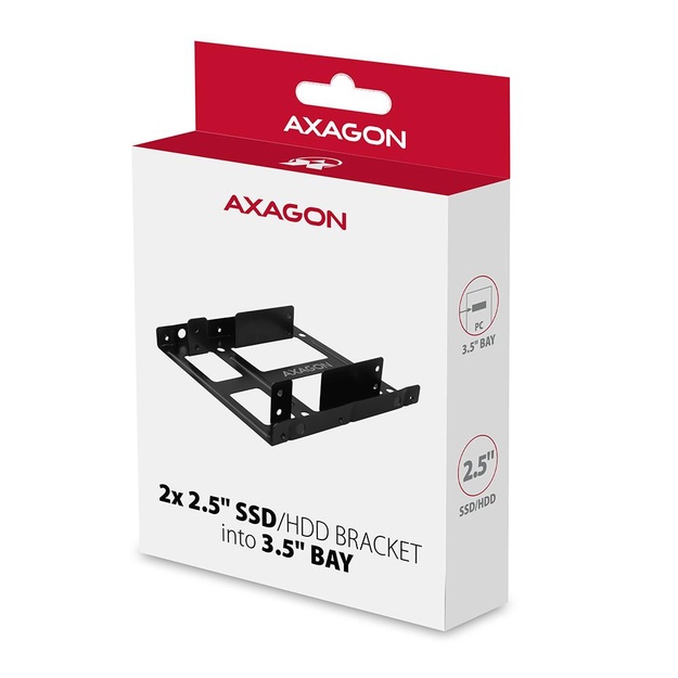 SSD ACC BRACKET 2X2.5  TO 3.5 /RHD-225 AXAGON