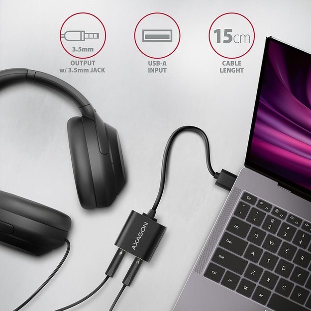 SOUND CARD USB2.0 48KHZ/16BIT/0.15M ADA-12 AXAGON