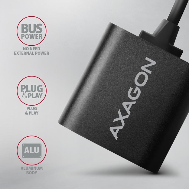 SOUND CARD USB2.0 48KHZ/16BIT/0.15M ADA-12 AXAGON