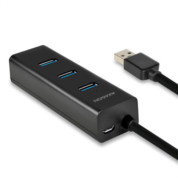 I/O HUB USB3.0 4PORT CHARGING/W/AC 1.2M HUE-S2BP AXAGON