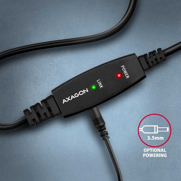 CABLE USB2.0 A-M/B-M ACTIVE/15M ADR-215B AXAGON