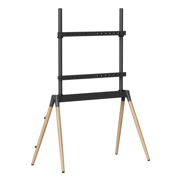 TV SET ACC FLOOR STAND 55-86 /BLK/WOOD TVS-86F-01-BK GEMBIRD