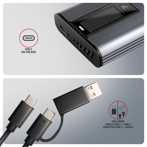 SSD ACC ENCLOSURE M.2 NVME/SATA USB3.2 EEM2-SD2 AXAGON