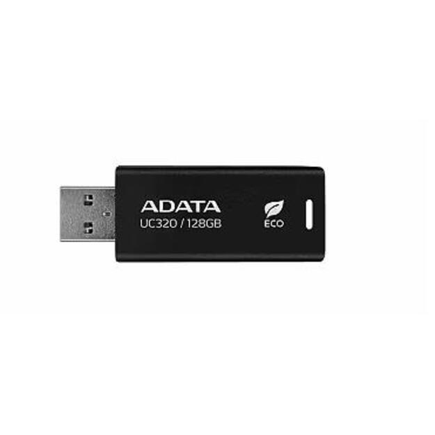MEMORY DRIVE FLASH USB3.2 128G/BLACK UC320-128G-RBK/BK ADATA