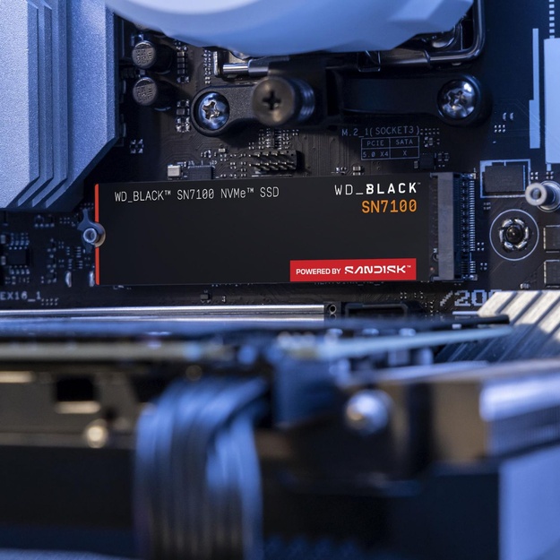 SSD|WESTERN DIGITAL|Black SN7100|1TB|M.2|PCIe Gen4|NVMe|3D TLC|Write speed 6900 MBytes/sec|Read speed 7250 MBytes/sec|WDS100T4X0E