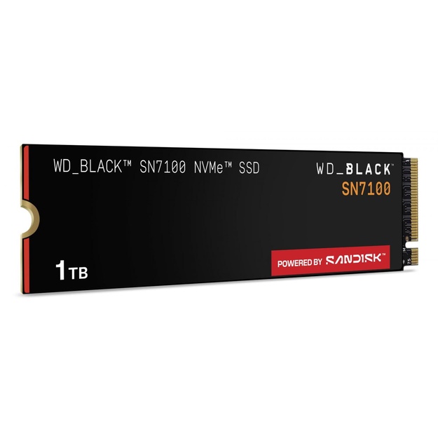 SSD|WESTERN DIGITAL|Black SN7100|1TB|M.2|PCIe Gen4|NVMe|3D TLC|Write speed 6900 MBytes/sec|Read speed 7250 MBytes/sec|WDS100T4X0E