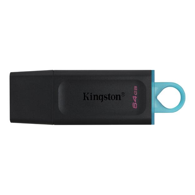 KINGSTON 64GB Portable USB 3.2 Gen 1 DataTraveler Exodia S Black/Black