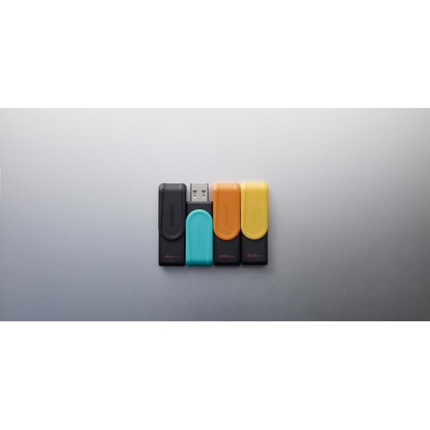 KINGSTON 64GB Portable USB 3.2 Gen 1 DataTraveler Exodia S Black/Black